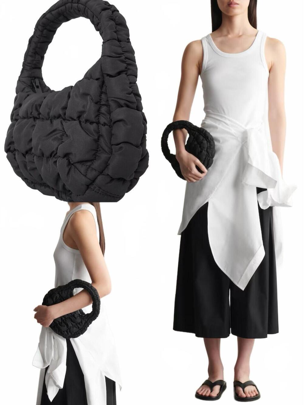 COS Quilted Micro Bag NEW Black